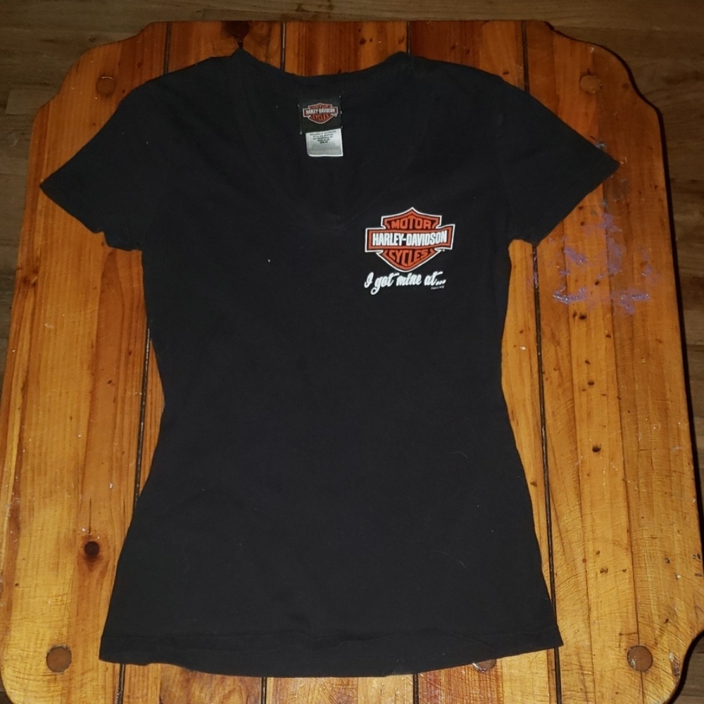 All black Harley Davidson t-shirt